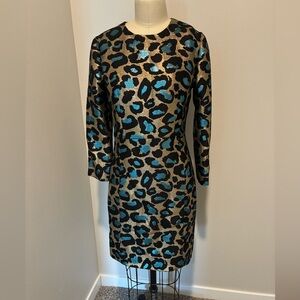Marc by Marc Jacobs gold lame party dress
